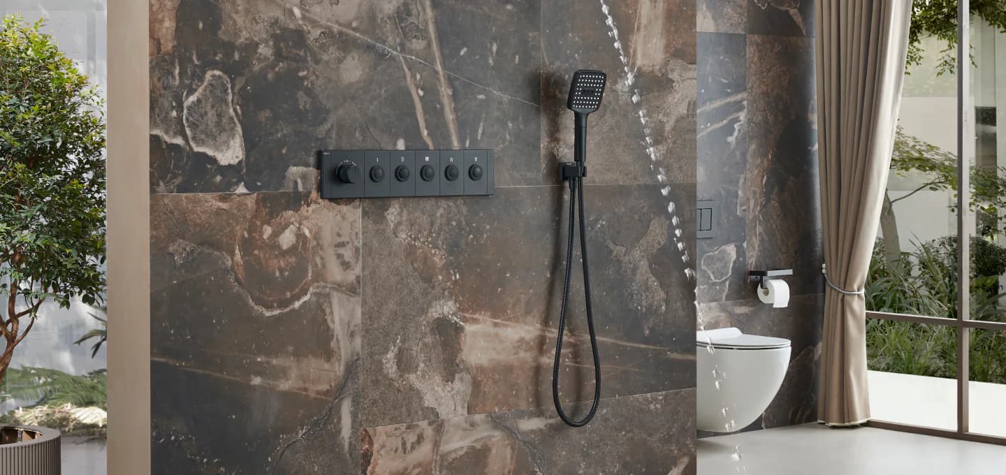 Earthy Oasis bathroom concept
