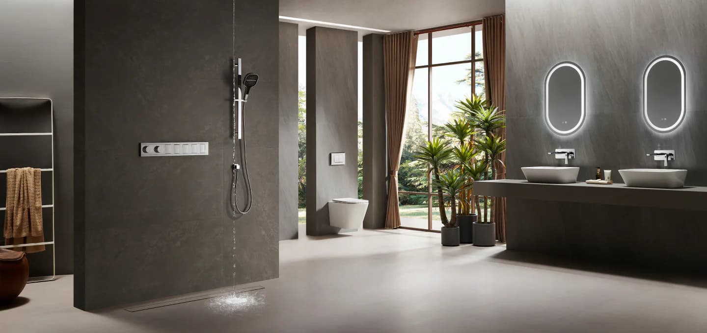 Noir bathroom concept