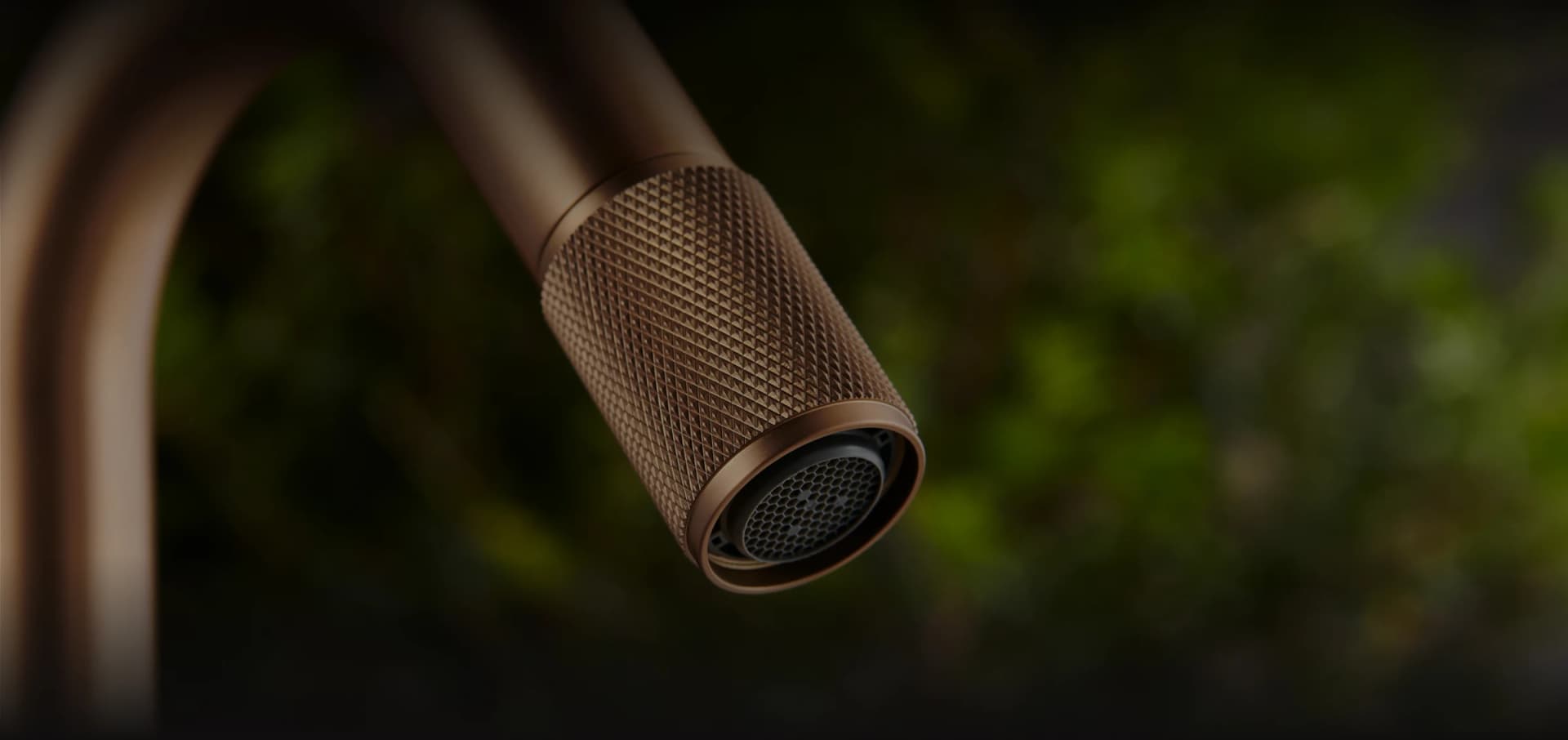 Detail of an Aquant faucet aerator