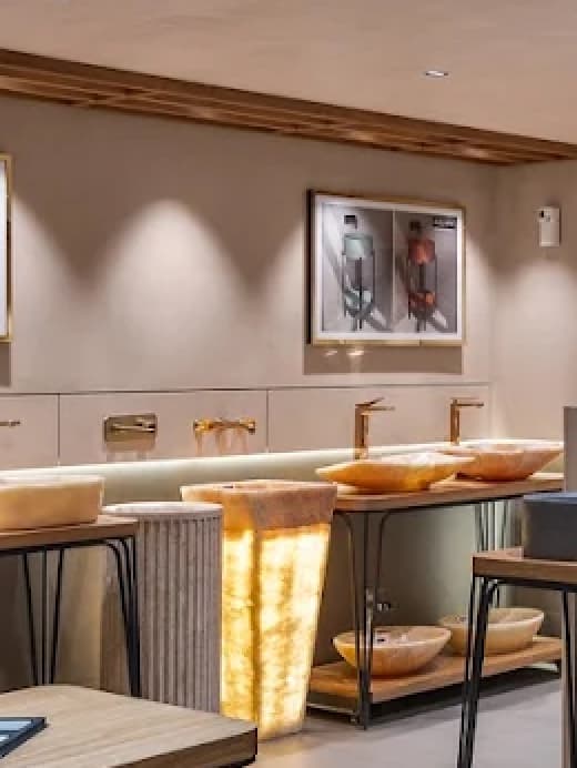 Andheri showroom material and bathroom inspiration