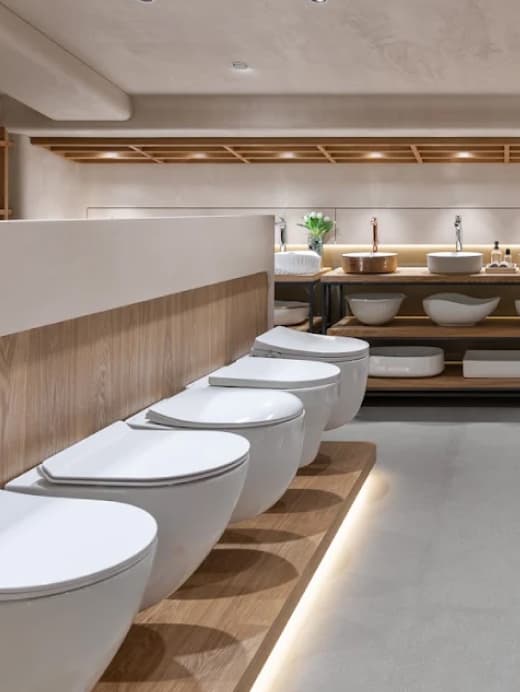 Andheri showroom material and bathroom inspiration
