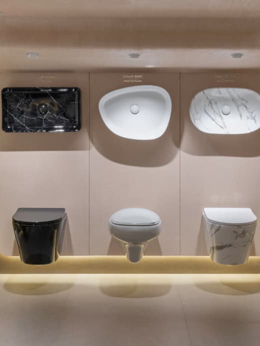 Andheri showroom material and bathroom inspiration